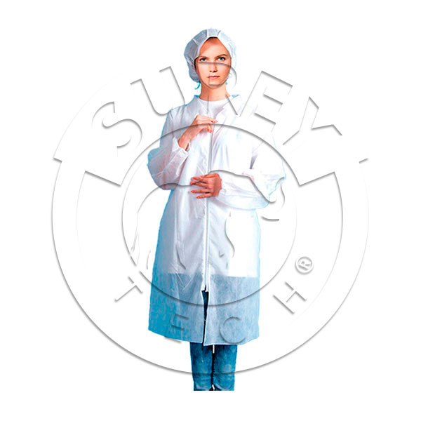 Camice polipropilene con zip Premium