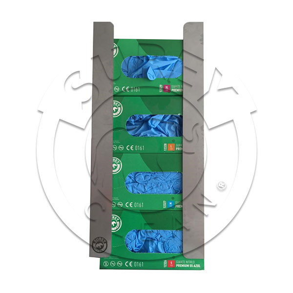 Dispenser per guanti quadruplo